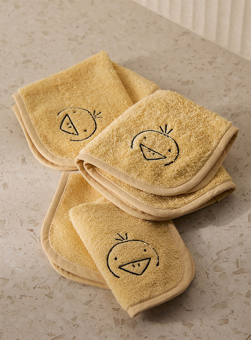 Simons Maison: Les d&eacute;barbouillettes mignon compagnon Enfant - Ensemble de 3 Brun