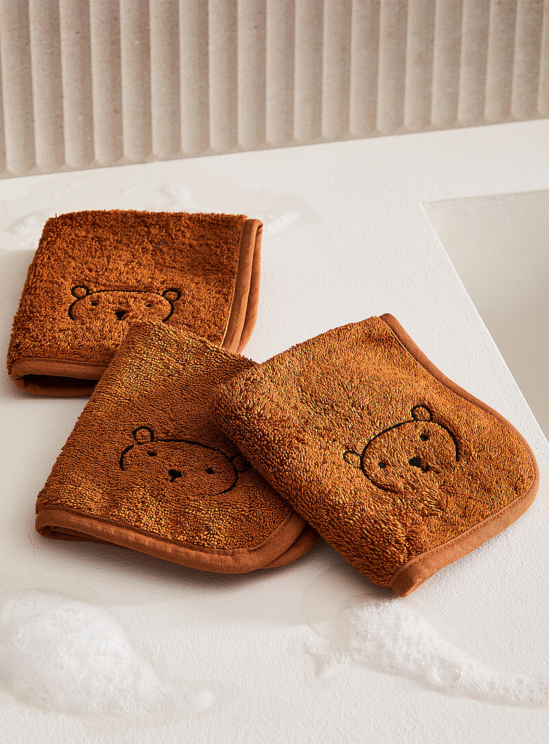 Adorable Companion Washcloths Kids - Set Of 3