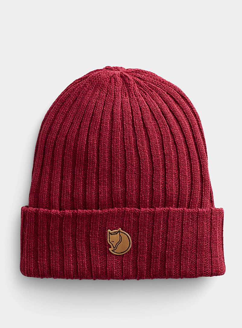 Fjällräven Ruby Red Byron cuff tuque for men