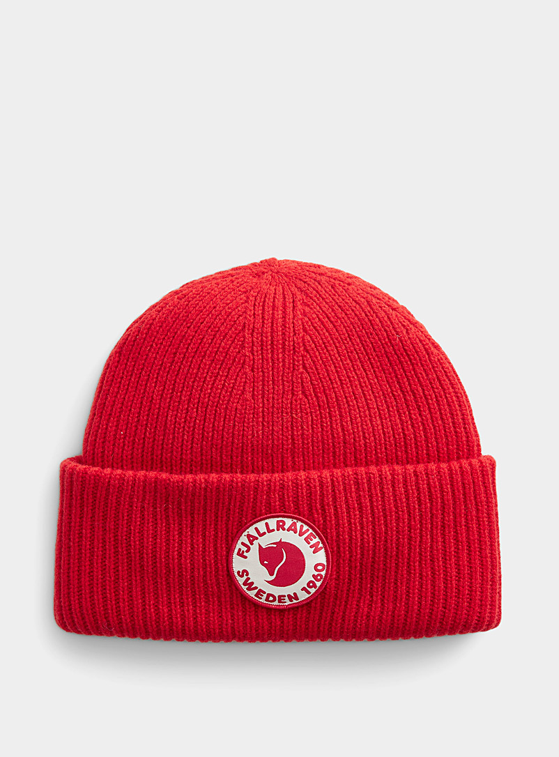 Fjällräven: La tuque logo 1960 Rouge pour homme