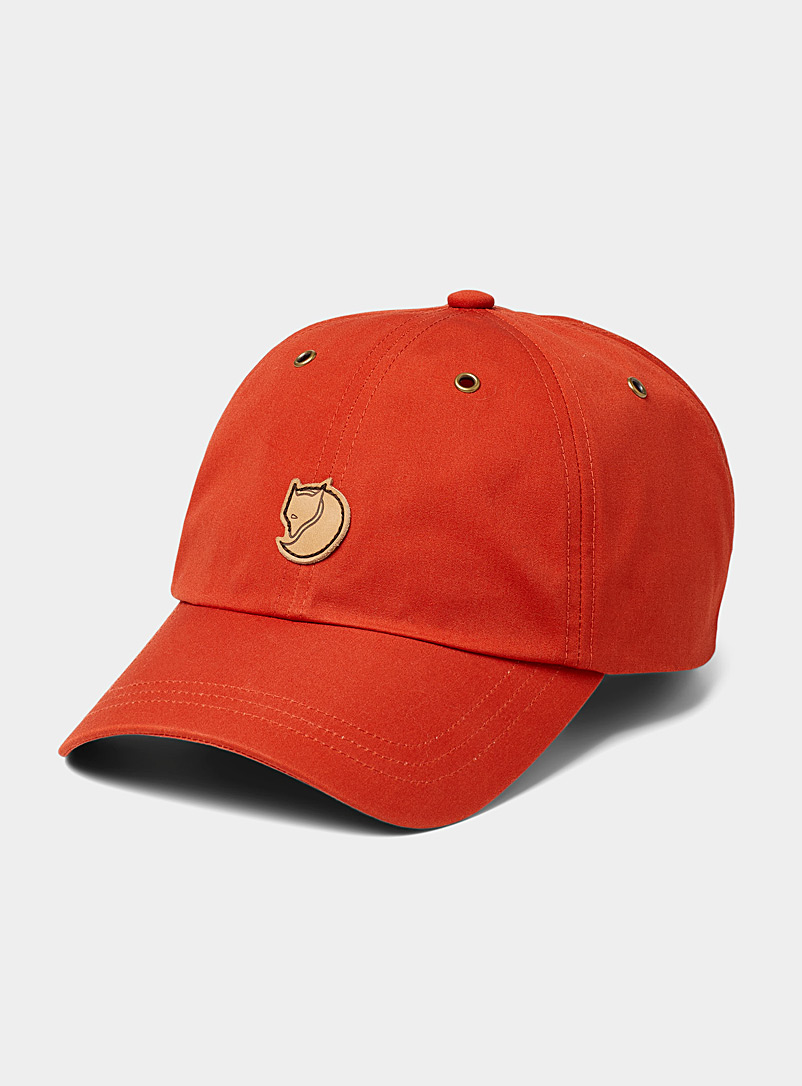 Fjällräven Red Faux-leather badge cap for men