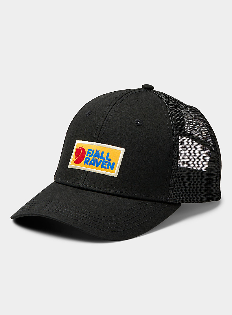 Fjällräven: La casquette camionneur logo rétro Noir pour homme