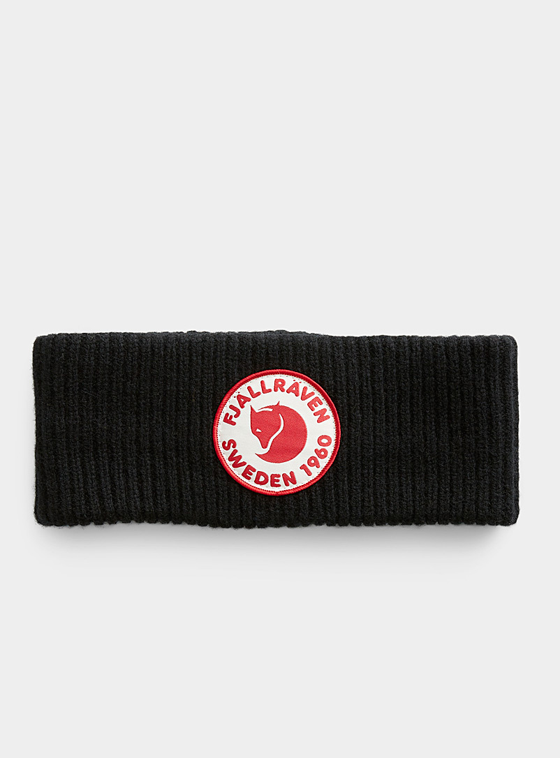 Fjällräven Black Accent emblem headband for men