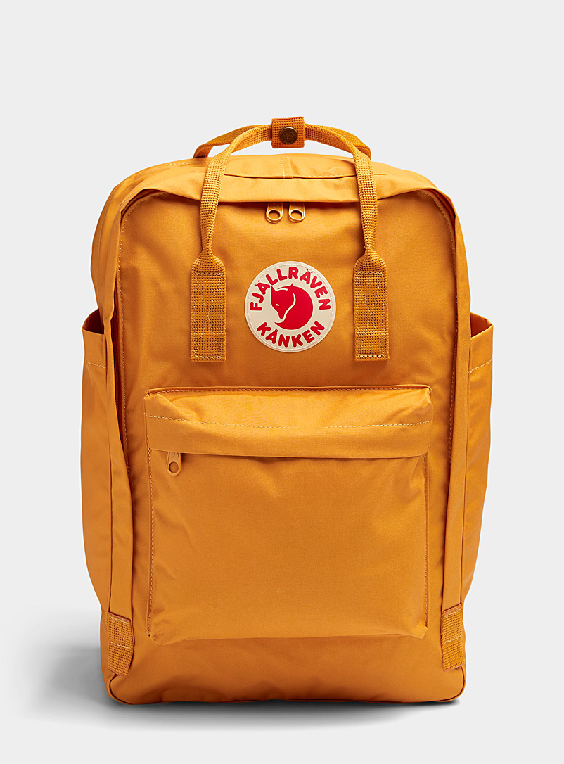 Fjällräven Golden Yellow Kanken Laptop backpack for men