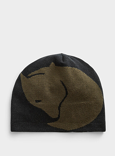 Bergtagen jacquard logo cuffless tuque