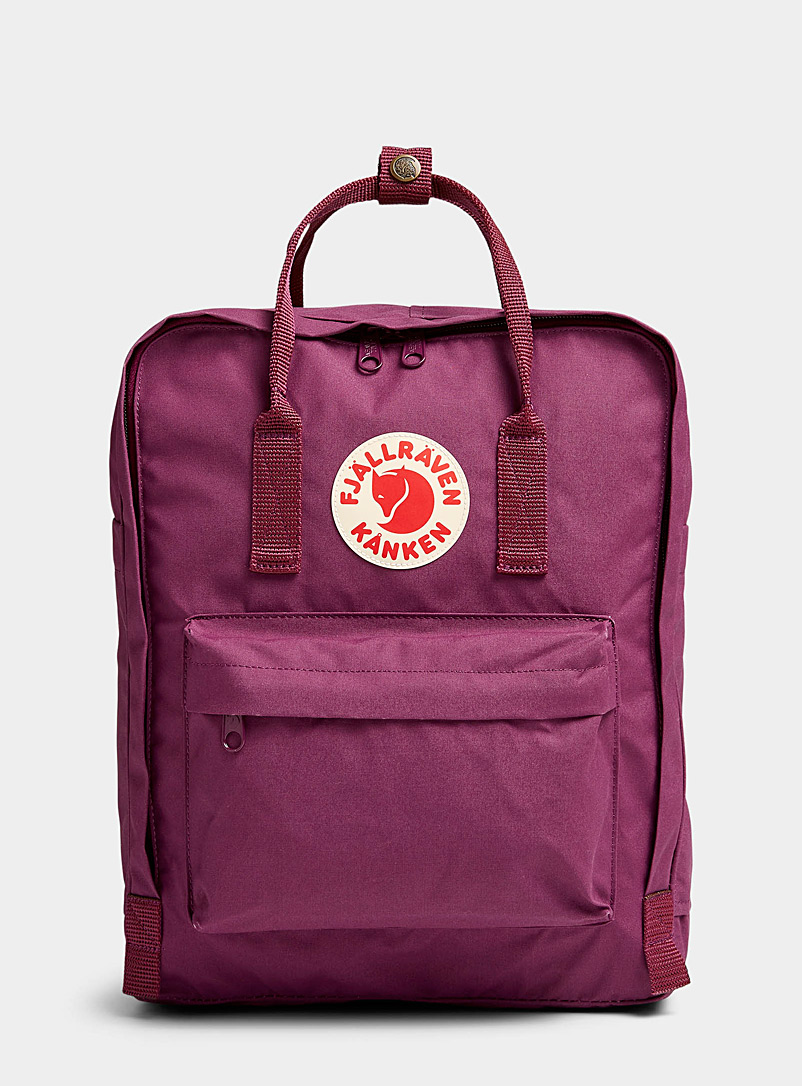 Fjällräven Grape/Dark Crimson Kanken backpack for women