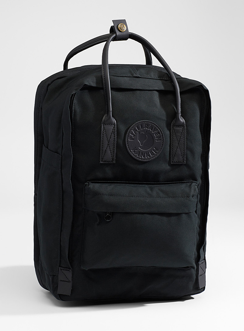 Fjällräven Black Kanken No. 2 monochrome backpack for men