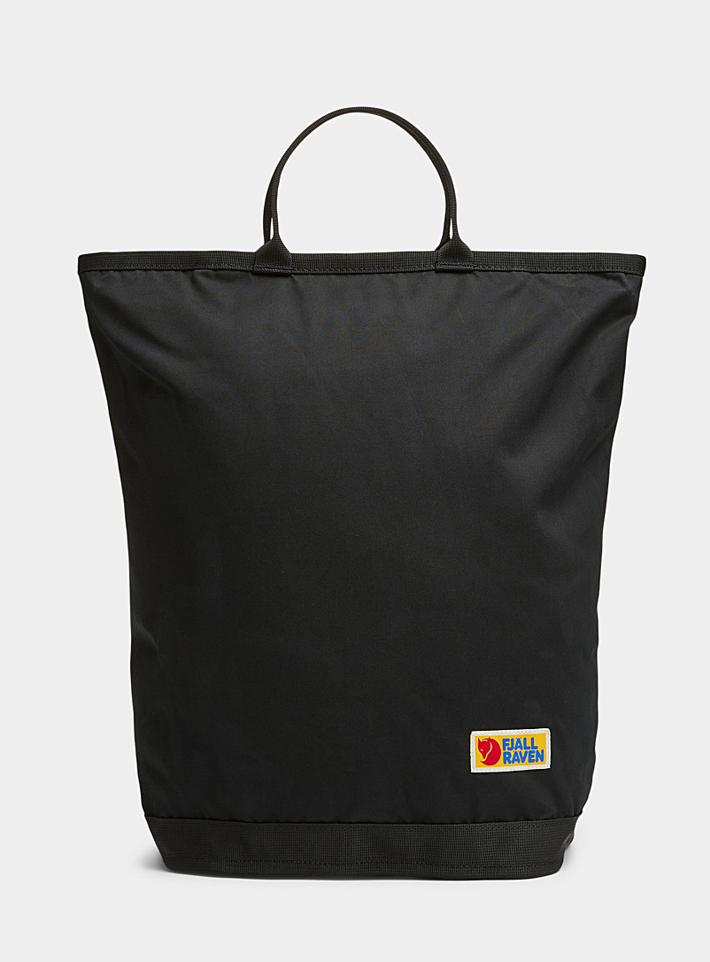 Fjällräven Black Vardag tote backpack for men