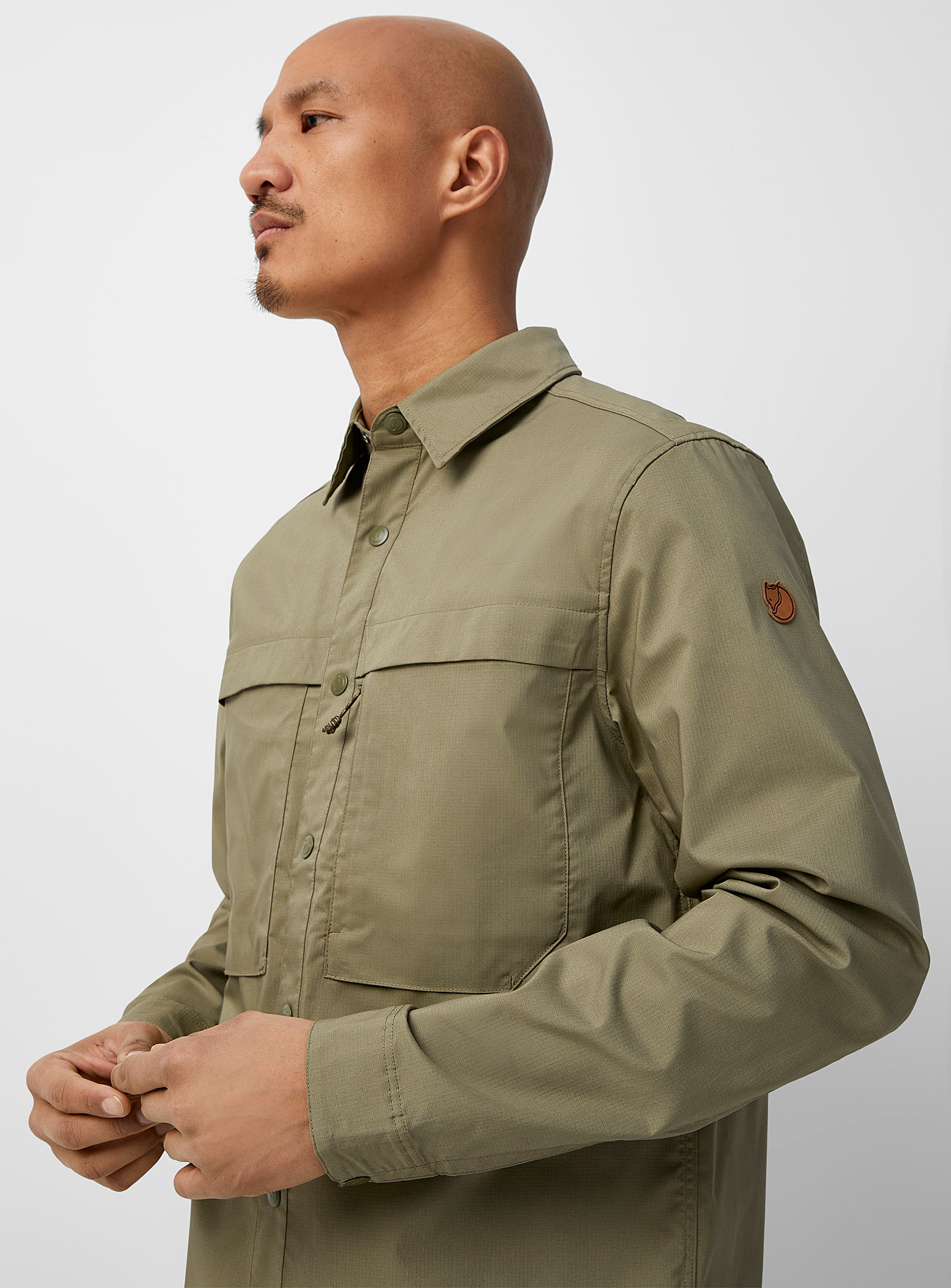Fjall Raven Ripstop Utility Overshirt In Green