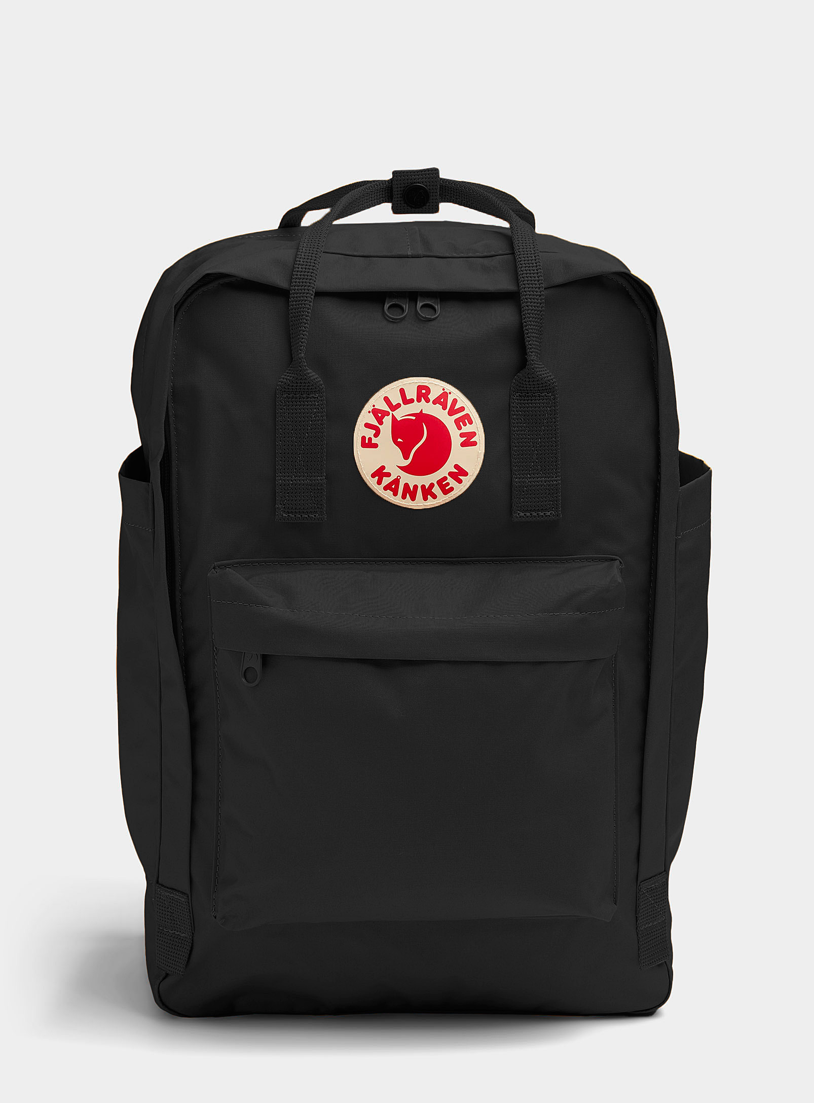 Shop Fjall Raven Kanken Laptop Backpack In Black
