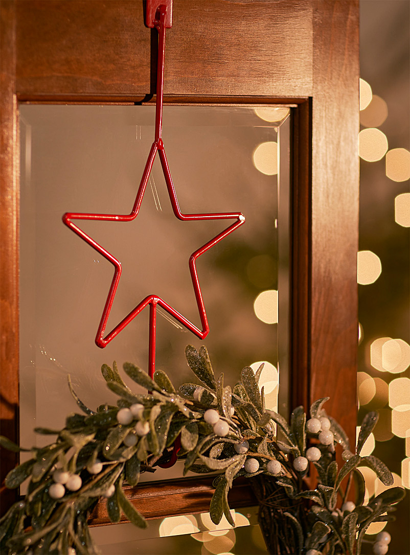 Simons Maison Red Red star Christmas wreath holder