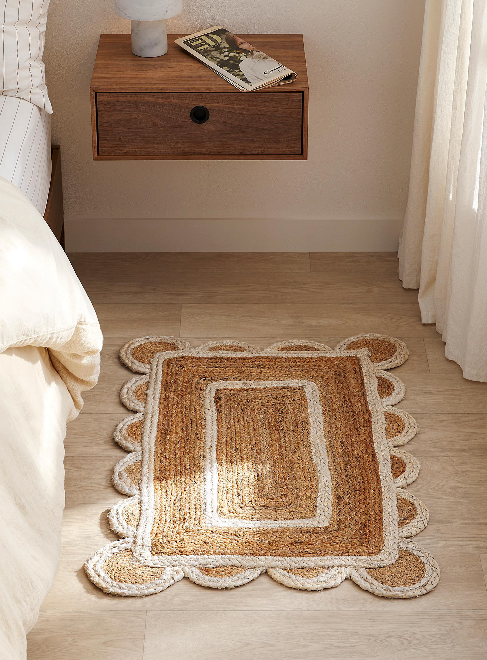 Simons Maison - XL scalloping jute rug 60 x 90 cm