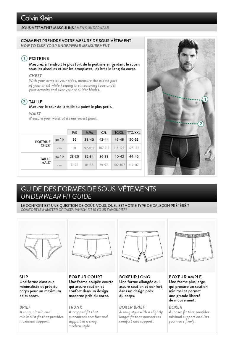 Calvin Klein Men Underwear Size Chart Flash Sales, 50% OFF |  