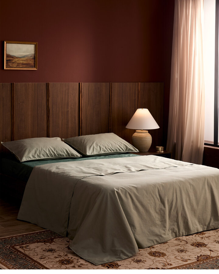 L'ensemble housse coton bio lavé par Simons Maison