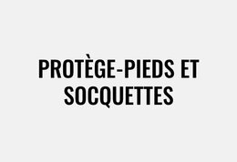 Protège-pieds et socquettes
