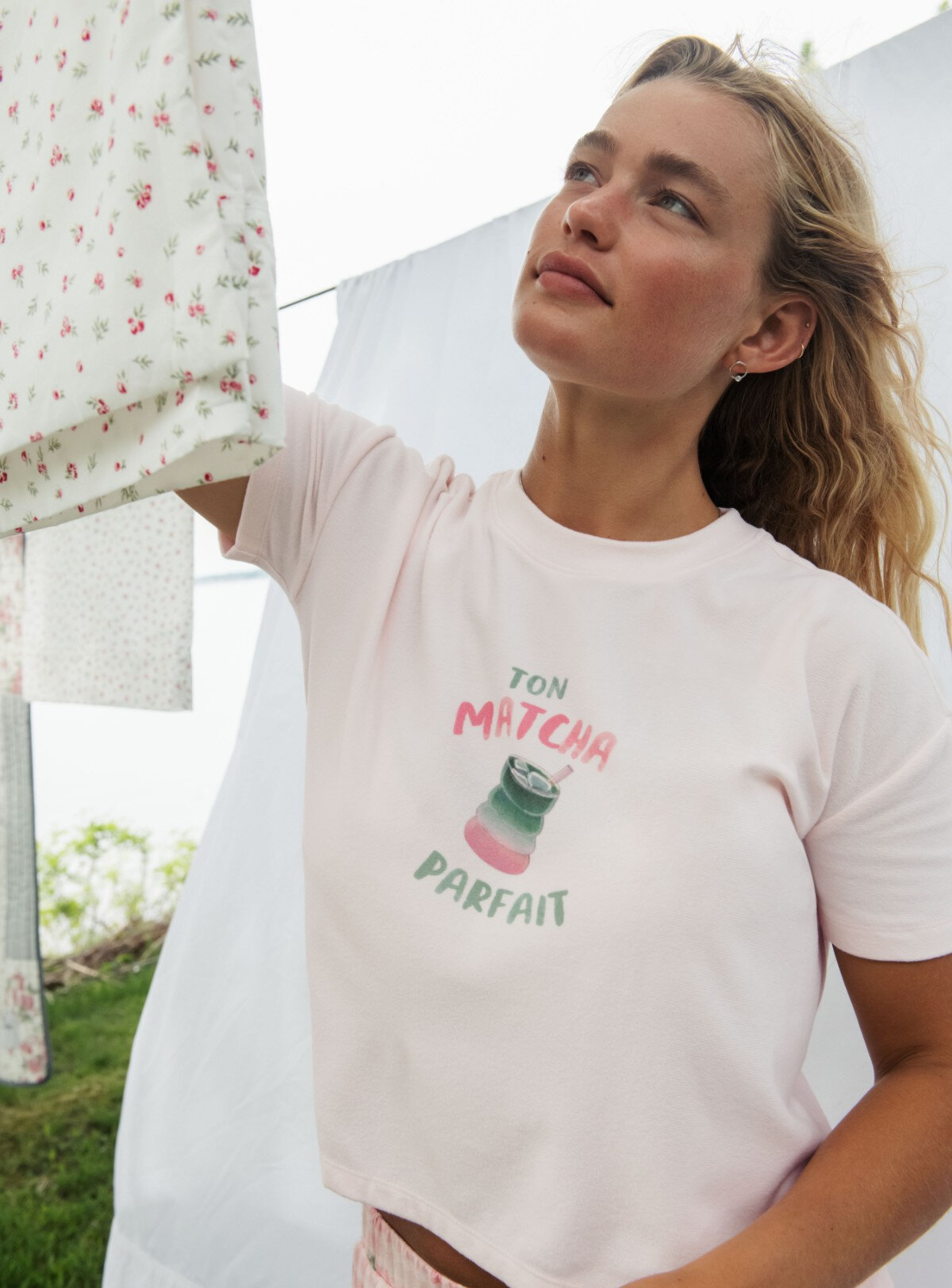 Woman wearing a pyjama