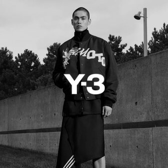 Le blouson signature collage floral par Y-3 pour homme chez Édito Simons