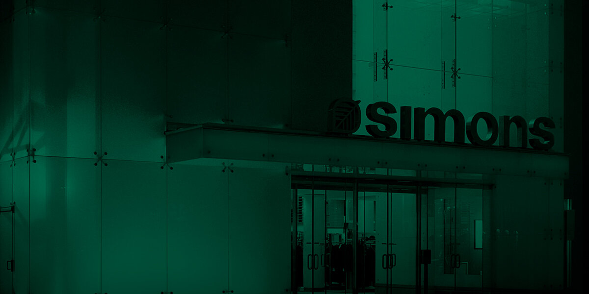Fond vert magasin Simons?
