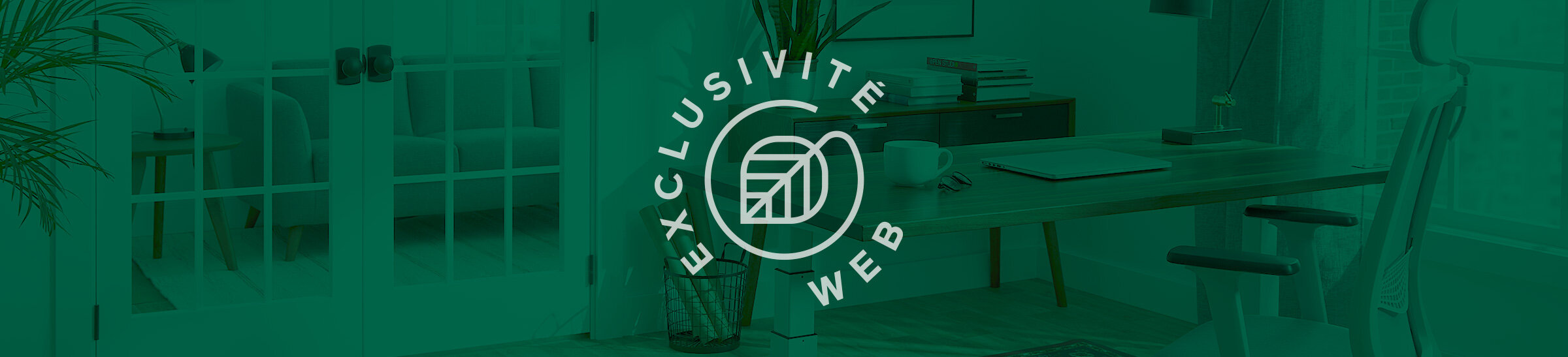 Fond avec logo Exclusivité Web