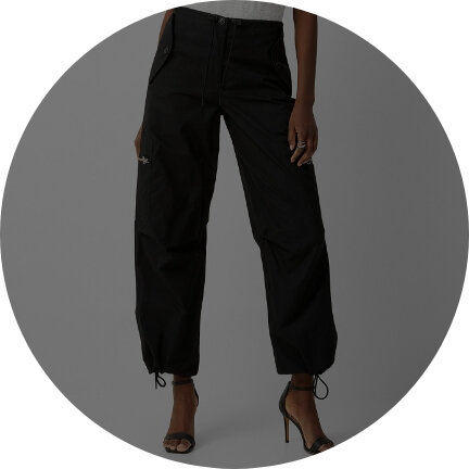 River Layne Boutique Keep It Real Faux Leather Cargo Pants L