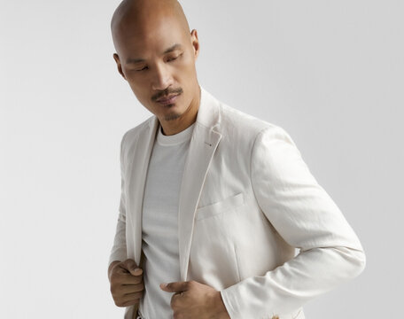 Linen jacket for men at Le 31