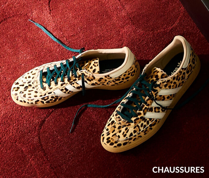 Le sneaker Samba léopard signé adidas Originals chez Simons