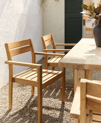 Retro-style wooden chair