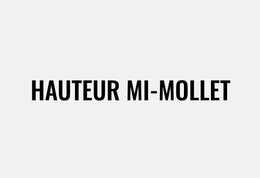 Hauteur mi-mollet