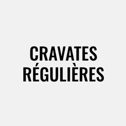 Cravates régulières pour homme au 31