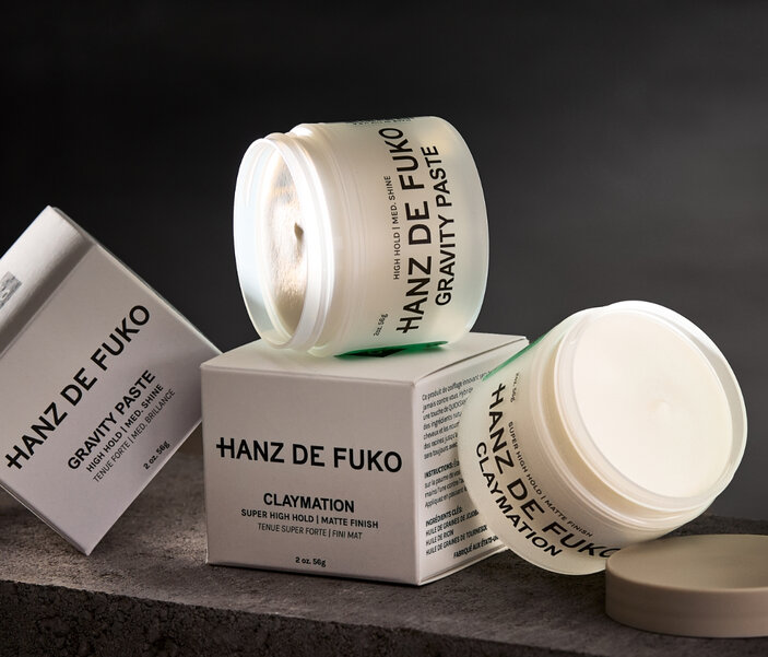 Pommades coiffantes de la marque Hanz de Fuko