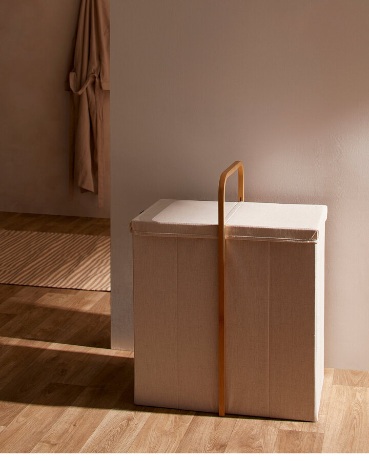 Double compartment laundry basket by Simons Maison
