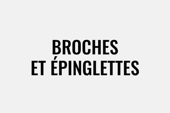 Broches et épinglettes