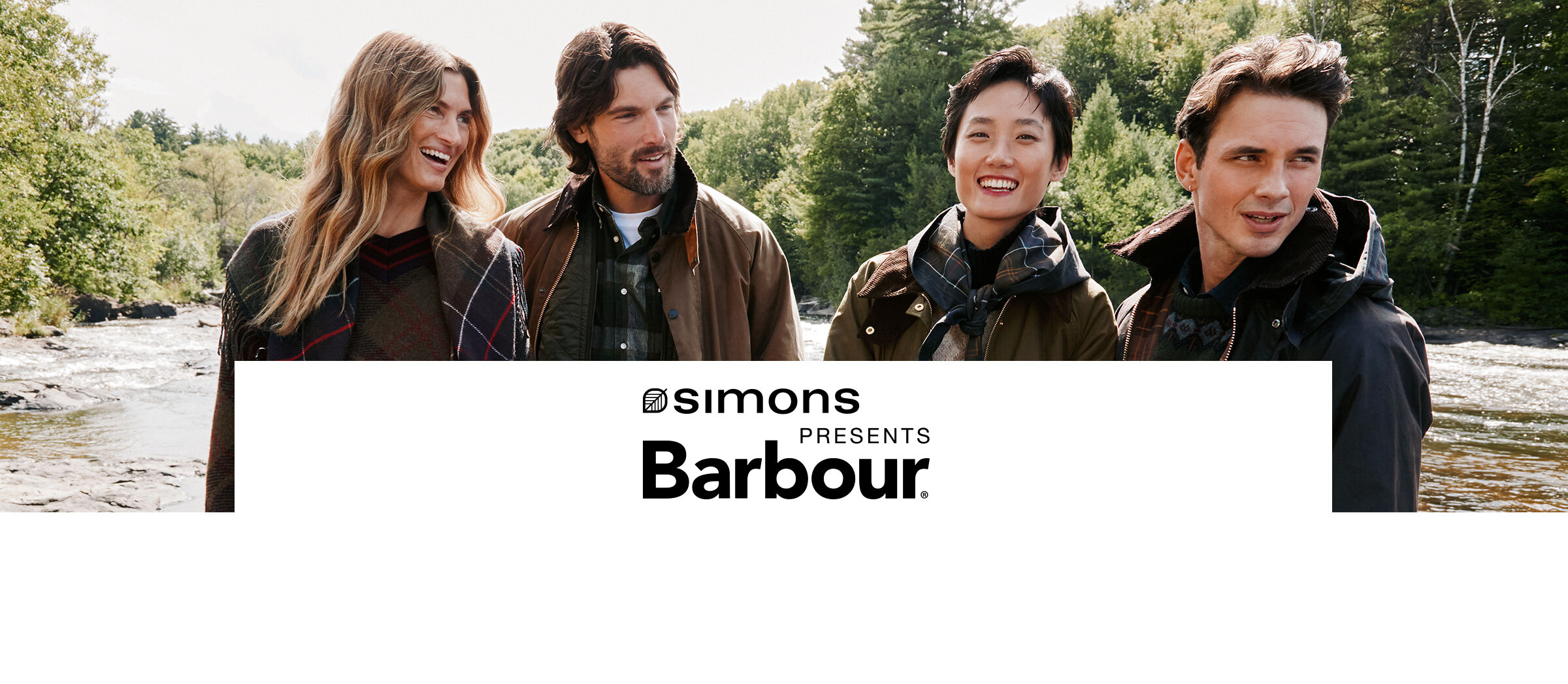Waxed cotton jacket from Barbour at Simons