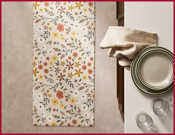 Tous nos tapis de vinyle chez Simons Maison