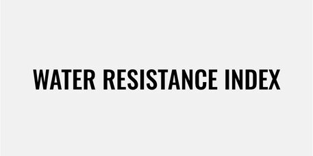 Water resistance index