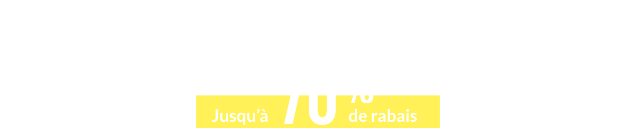 Soldes designers Jusqu'à 70 % de rabais