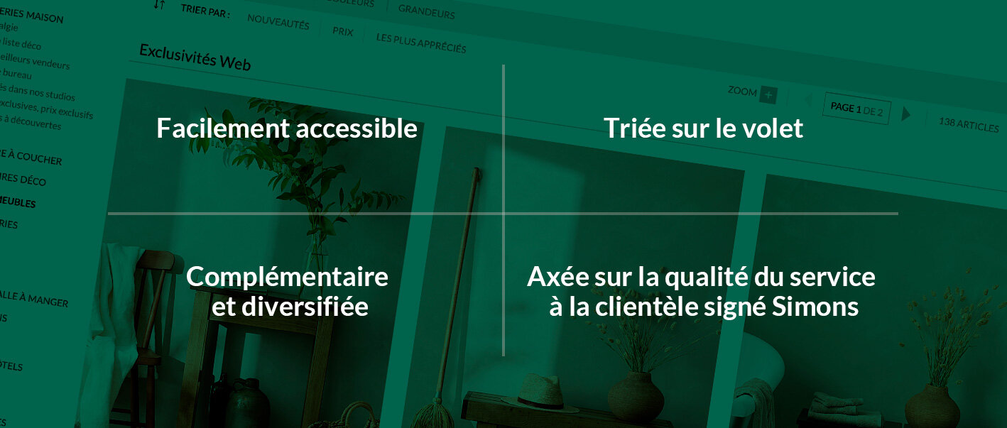 Les avantages de notre sélection en exclusivité Web