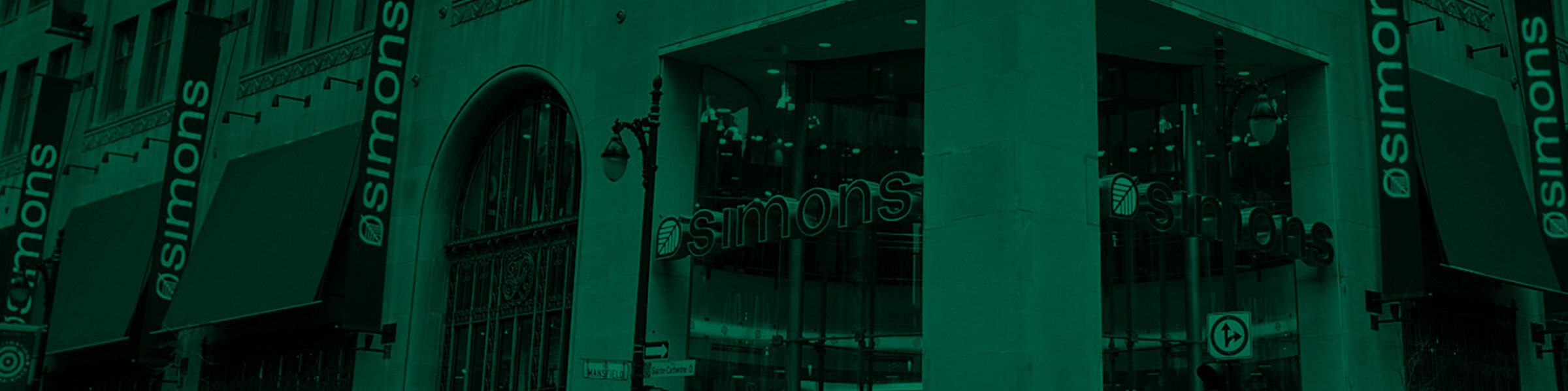Fond vert magasin Simons?