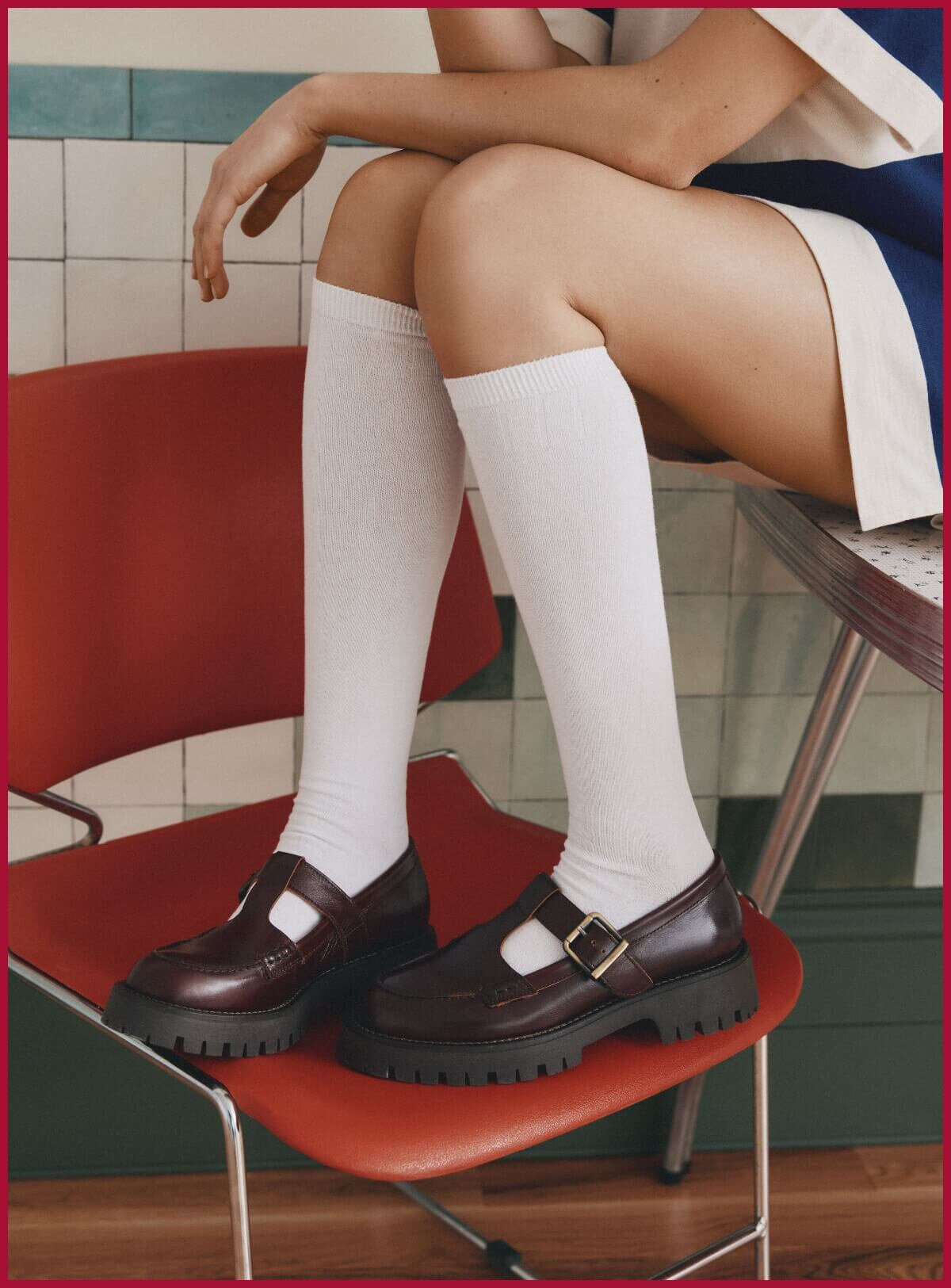 La Mary Jane plateforme crantée