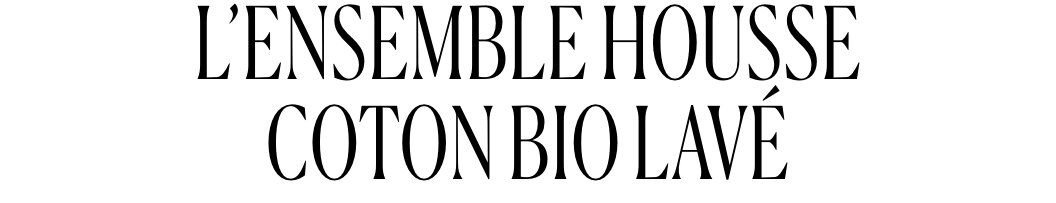 L'ensemble housse coton bio lavé