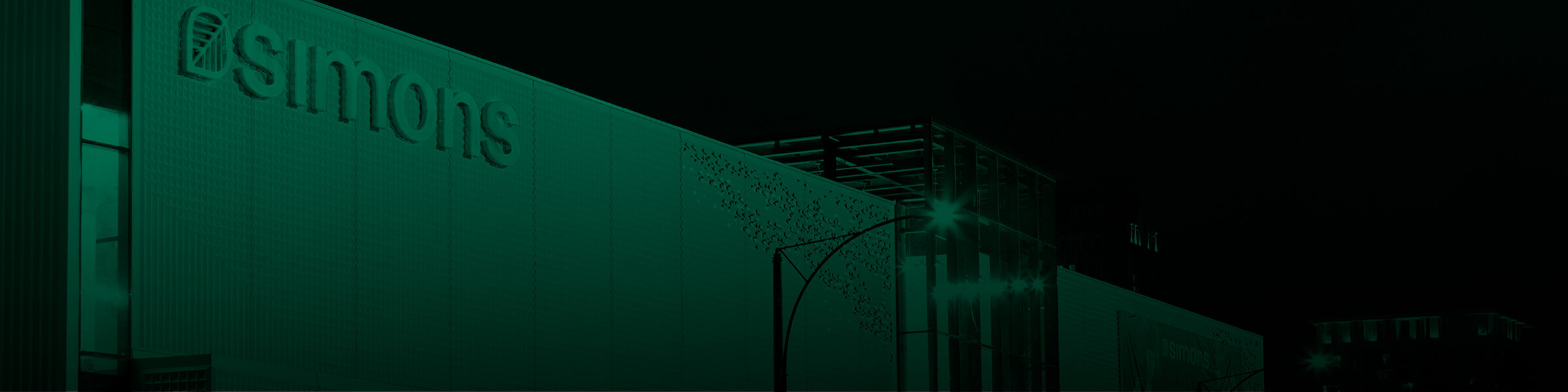 Fond vert magasin Simons