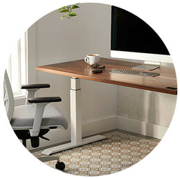 Sit-Stand Desk Made by Canadian Company Ergonofis at Simons Maison