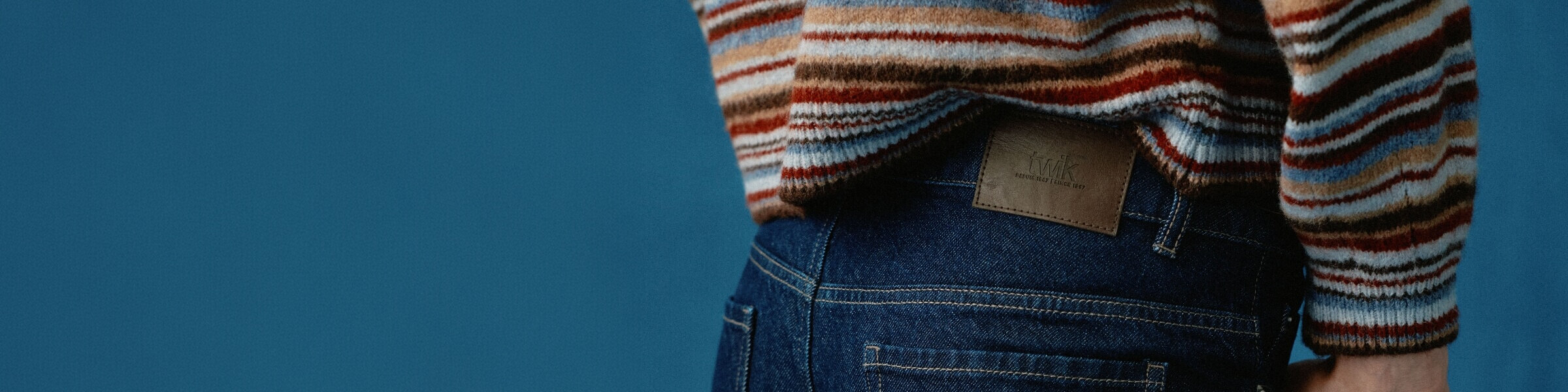 Jean indigo pour femme
