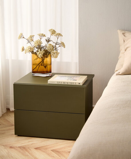 Wooden floating nightstand
