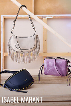 Oskan Moon fringed suede bag by Isabel Marant at Édito Simons
