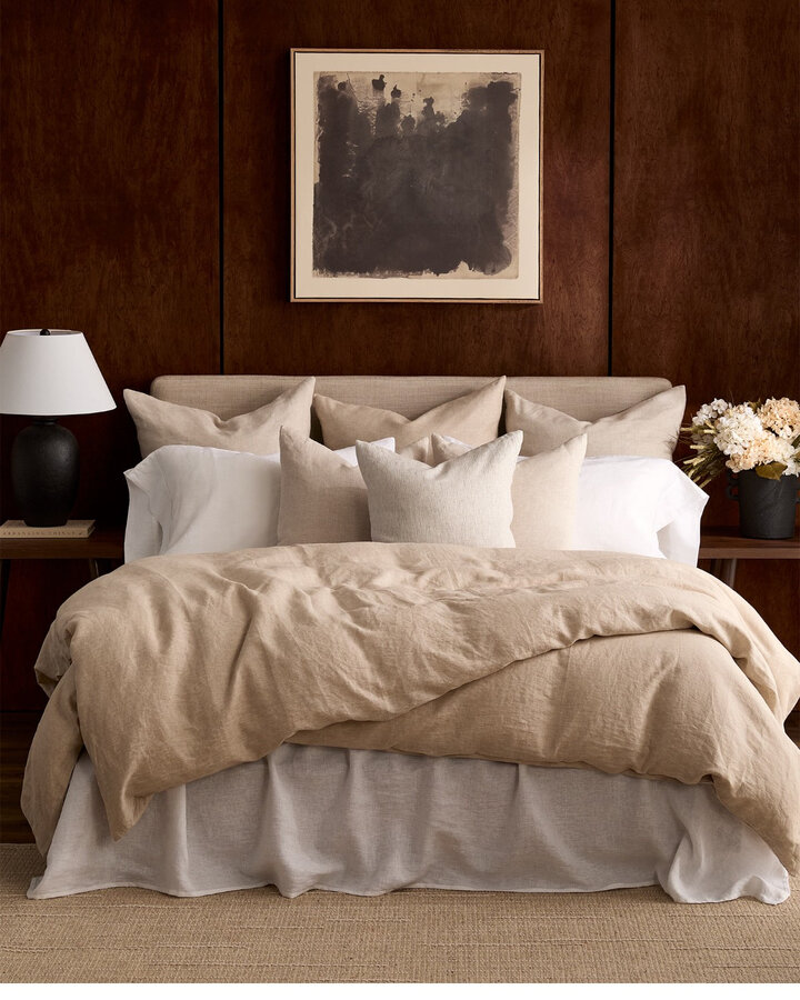 Washed pure linen duvet cover
