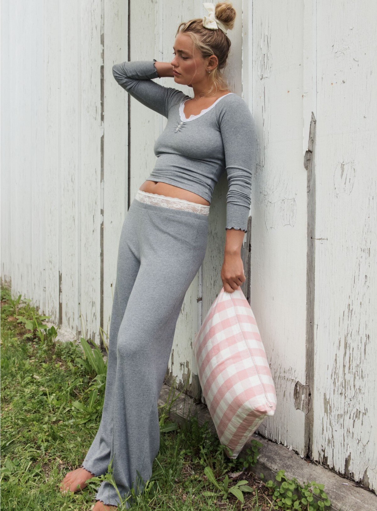 Woman wearing a pyjama