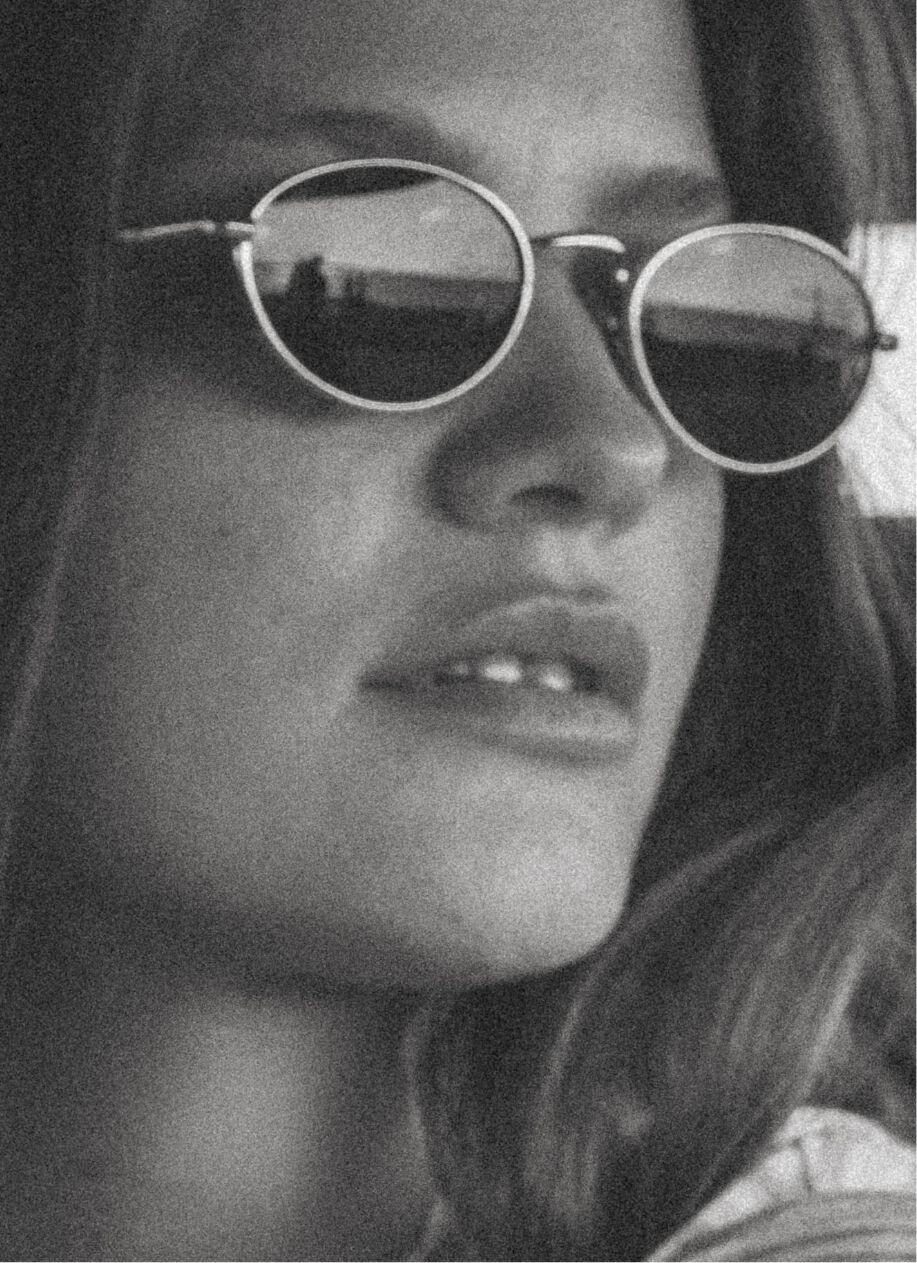 Young woman wearing sunglasses