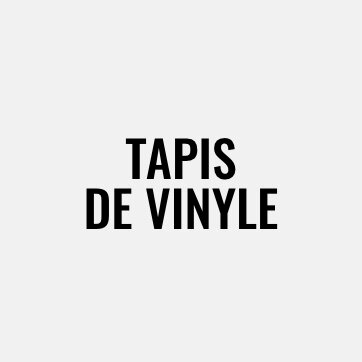 Tapis de vinyle