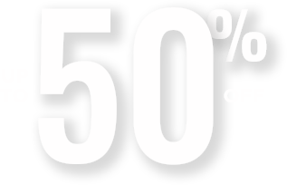 Up to 50% off